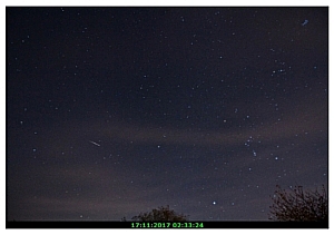 Observing Report 16th-17th November 2017 (Leonid meteors session 1)