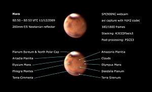 Observing Report 10th-11th December 2009 (Frosty Mars)