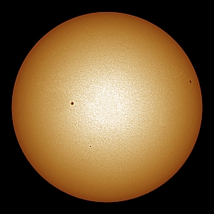 Observing Report 8th August 2010 (Sunspots in Active Regions 1092, 1093 and 1095)